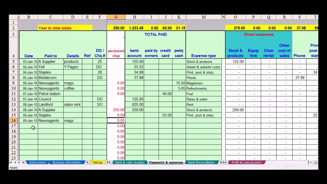 basic budget templates