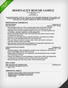 basic cover letter sample hospitality front desk resume sample professional experience