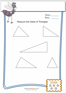 basic geometry worksheets basic geometry worksheet triangle measurement