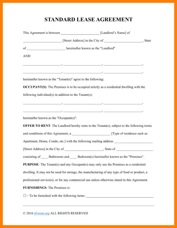 basic lease agreement