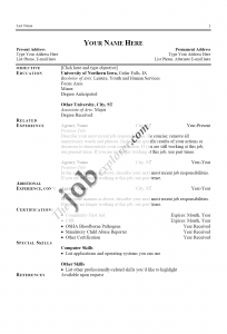 basic letter format application job sample performa resume sample