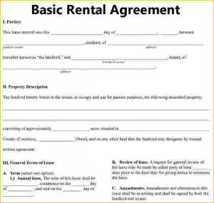 basic rental agreement basic residential lease agreement bais rental agreement 1