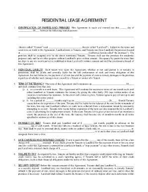 basic rental agreement fillable