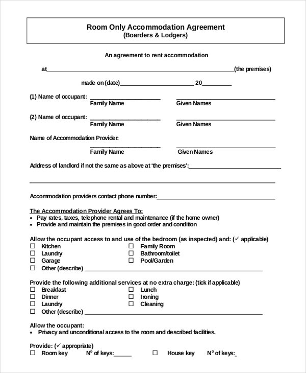 Basic Rental Agreement Pdf Template Business