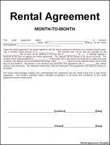 basic rental agreement template rental agreement template