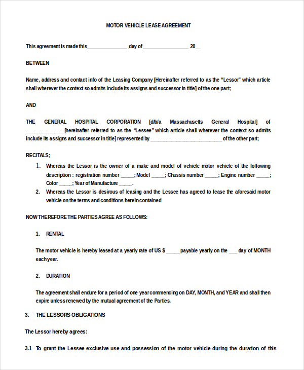 basic rental agreement word document