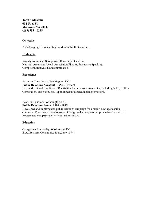 basic resume examples