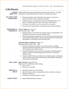 basic objective for resume