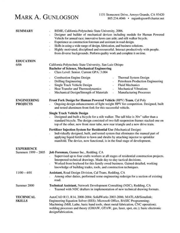 basic resume sample