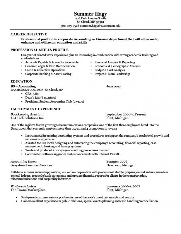 basic resume sample