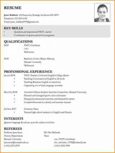 basic resume template word sample of curriculum vitae for job application curriculum vitae examples for teachers