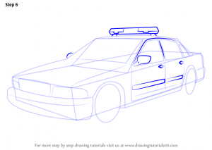 basketball player drawing how to draw police car step