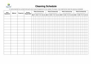 bathroom cleaning schedule house cleaning weekly schedule template