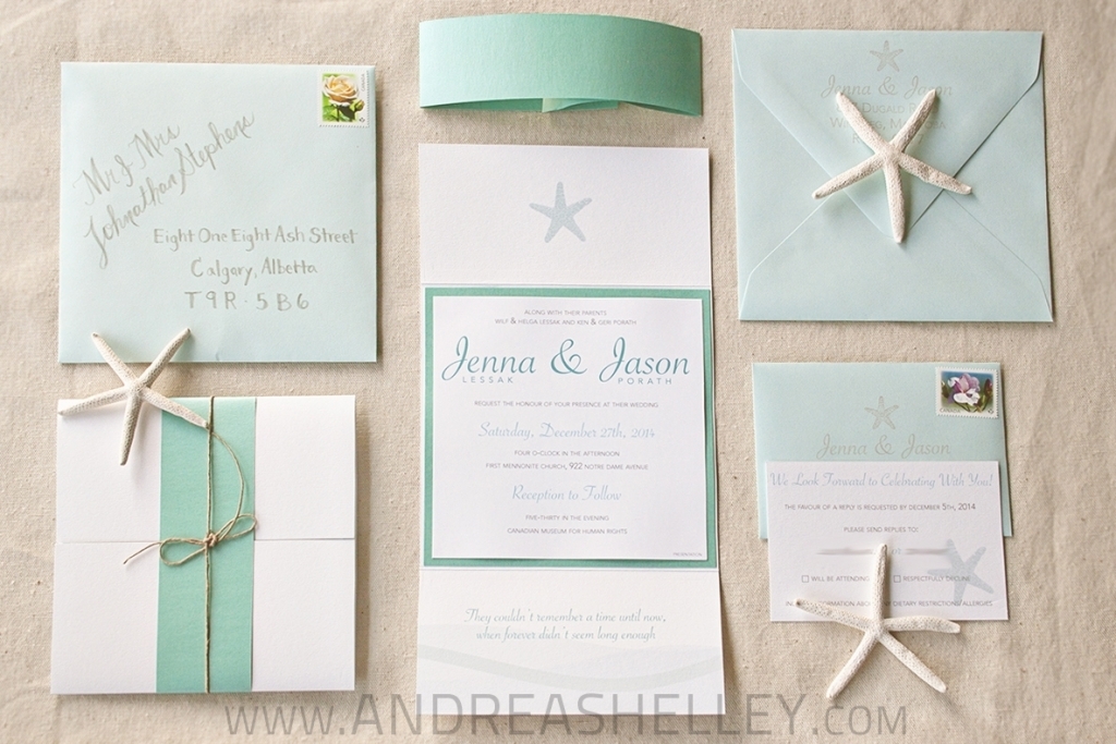 beach wedding invitation