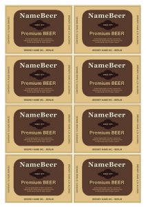 beer bottle label template beerb