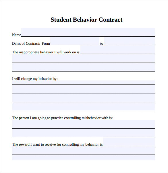 behavior-contract-template-template-business