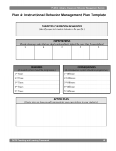 behavior intervention plan template positive behavior intervention plan template