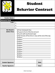 behavioral contract template