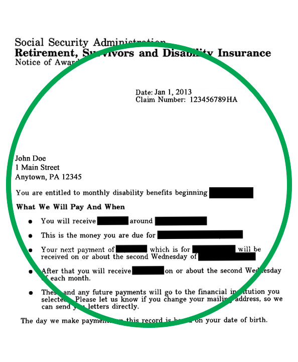 benefit verification letter