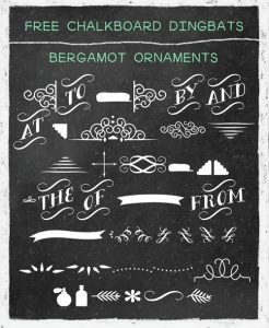 best chalkboard fonts chalkboard dingbats bergamot ornaments