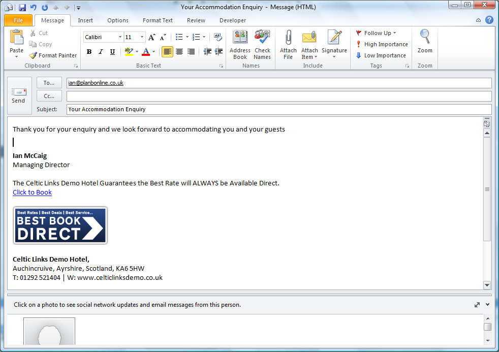 installing html email signatures in microsoft outlook