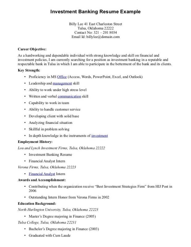 best resume objectives