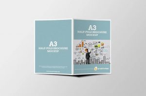 bi fold brochure template free a brochure mockup