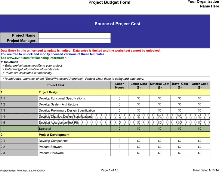 bi-weekly budget template