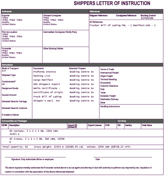 bill of lading sample pdf