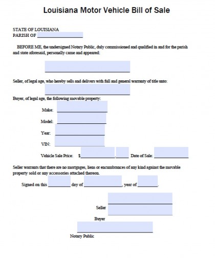 bill of sale for boat and trailer