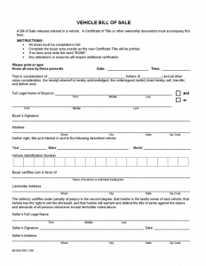 bill of sale for car in ga preview