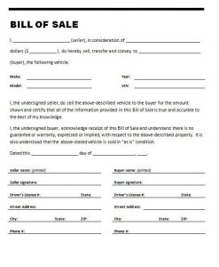 bill of sale for used car bill of sale for used car on stylecars with used car bill of sale template