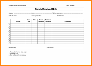 bill of sale format good received note format others template business templates every bit of life goods receipt note grn format x