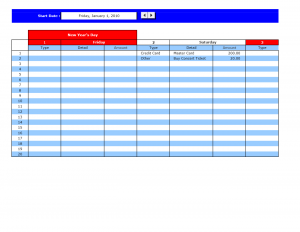 bill pay template bill payment calendar