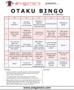 bingo template pdf bingo otakon