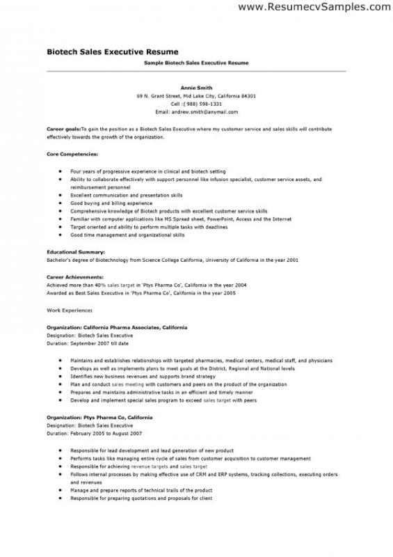 Biotech Cover Letter Template Business