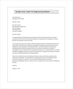 biotech cover letter cover letter student internship