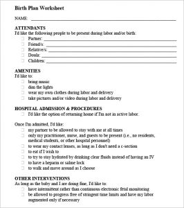 birth plan pdf birthplan pdf