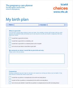 birth plan templates birth plan template uk pregnancy birth plan template ifpcsc