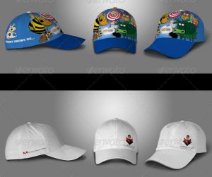 birthday bash flyer baseball hat polo t shirt mock up