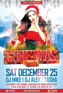 birthday bash flyer christmas bash flyer template awesomeflyer com x