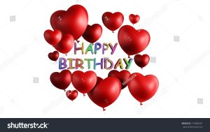 birthday list template stock photo happy birthday heart