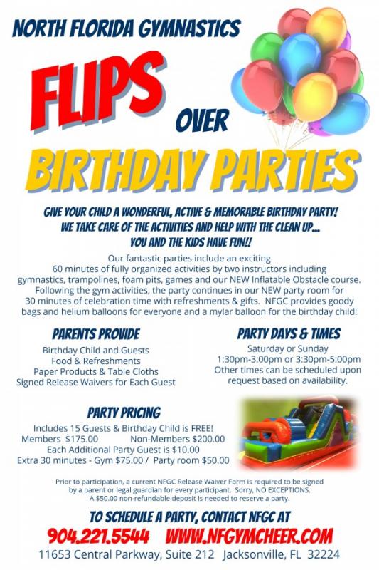 birthday party flyer