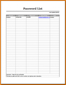 blank balance sheet template password list template password list