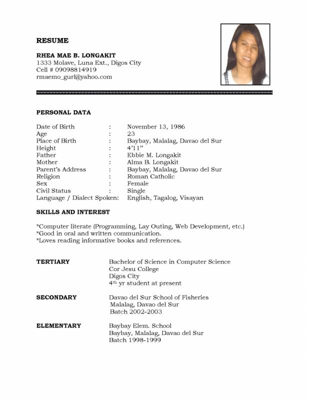 blank basic resume templates