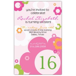 blank birthday invitations th birthday daisy invitations p bd z