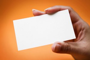 blank business card blank business card