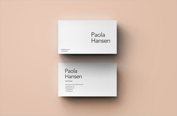 blank business card