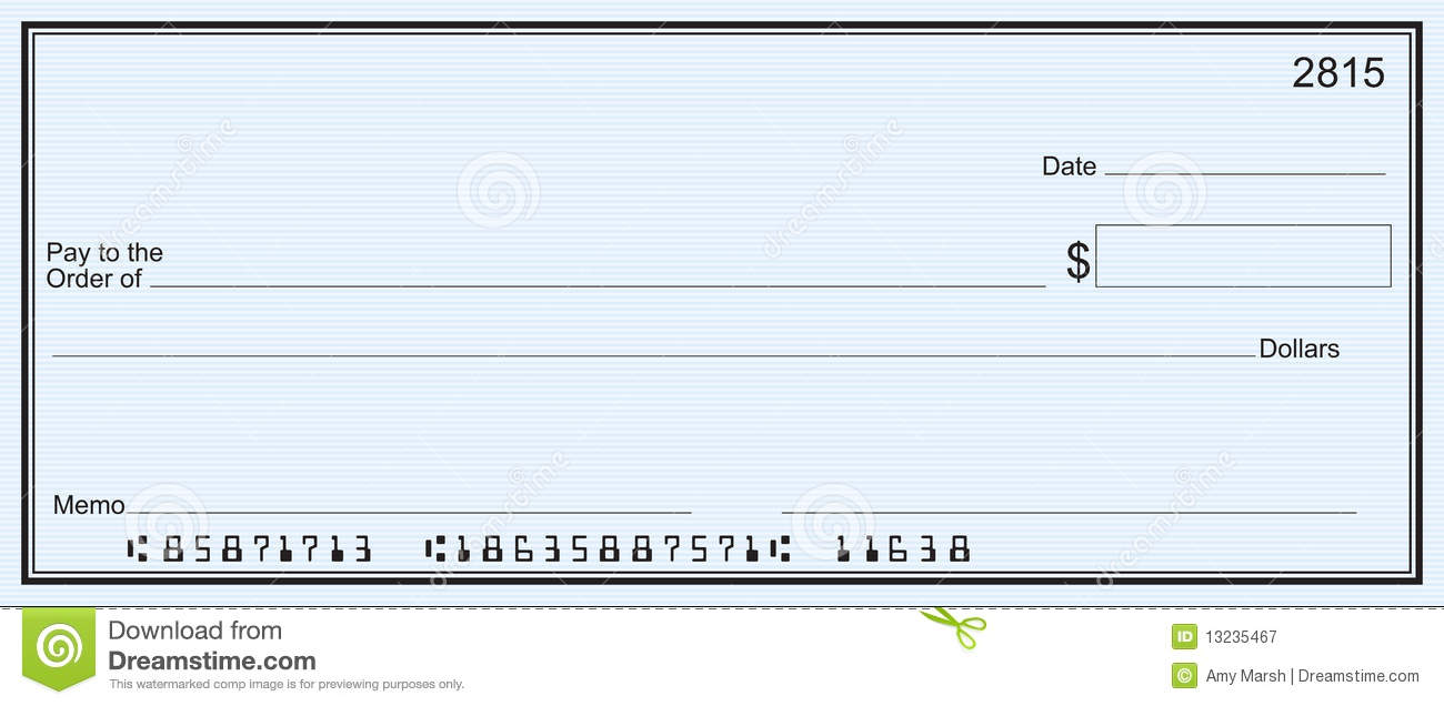 Blank Business Check Template