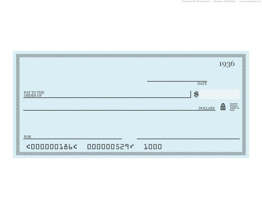 Blank Check Template Template Business